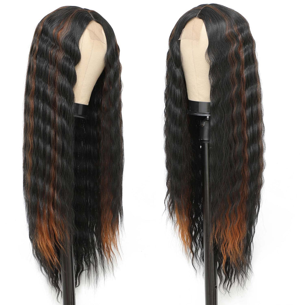 Sisu Couture's Instastyle 30 Inch Synthetic Curly Wigs Long Black Hair - image 24