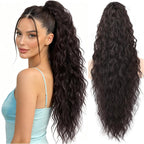 Sisu Couture's 20 Inch Long Wavy Claw Clip Ponytail Extension - image 22