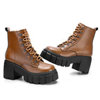 Sisu Couture's Chic High Heel Chunky Combat Booties - image 9