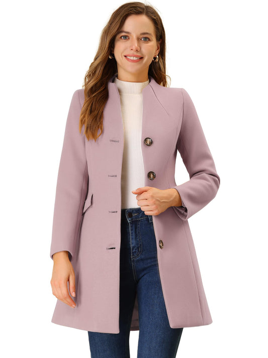 Sisu Couture's Allegra K Winter Coat Elegant V Neck Single Breasted - image 1