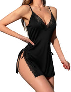 Sisu Couture's Avidlove Sexy Night Gowns For Woman Slit Lace Trim - image 21