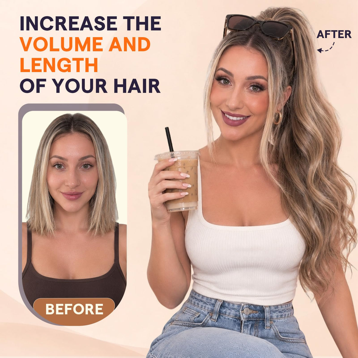 Sisu Couture's Full Shine Real Hair Ponytail Extension - image 18