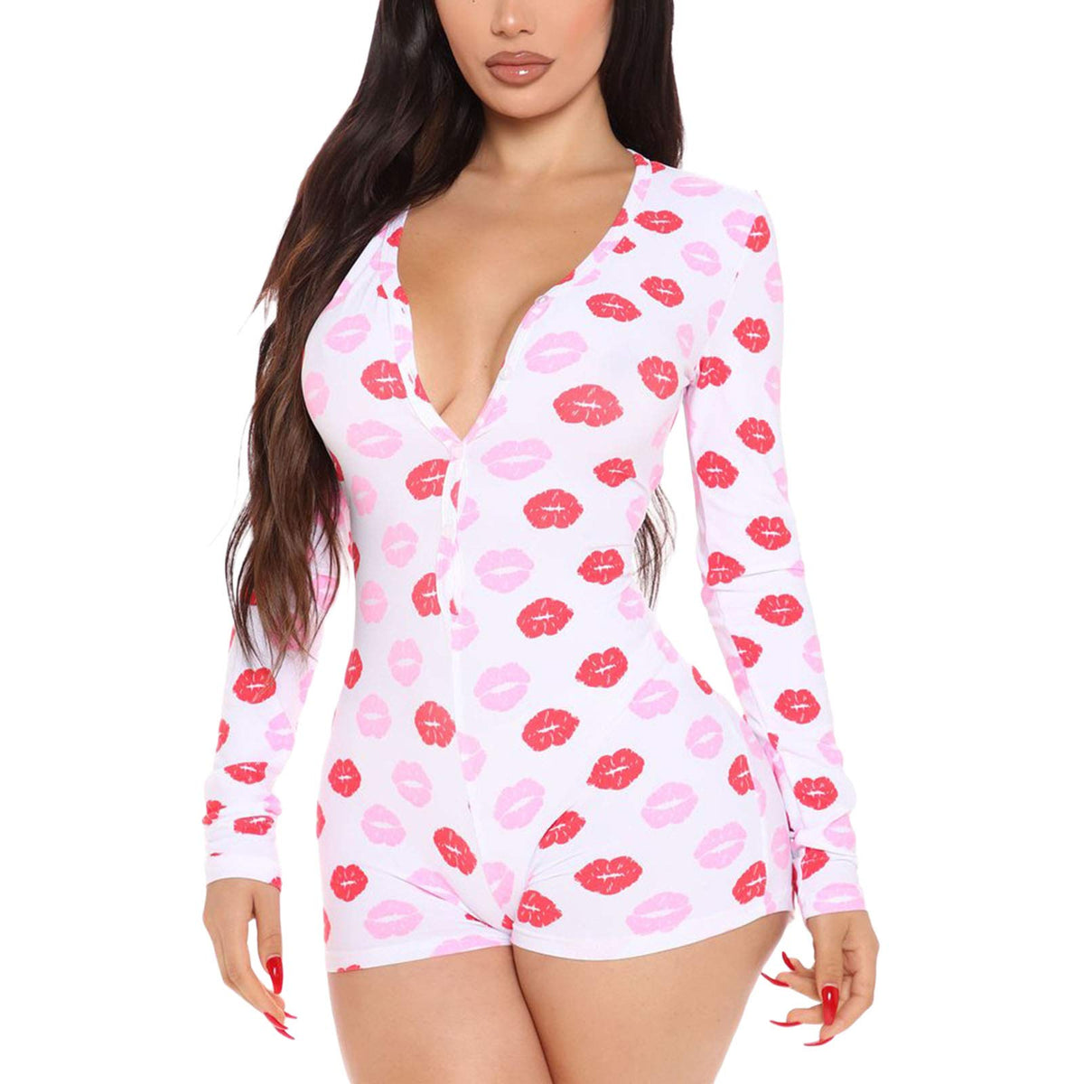 Sisu Couture's Ruewey Sexy Onesie Pajama With Butt Flap Long Sleeve - image 10