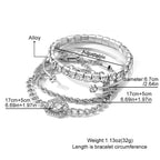 Sisu Couture's 17if 4 Pcs Dainty Gold Silver Bracelets Set - image 15