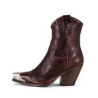 Sisu Couture's Cowboy Cowgirl Metal Toe Ankle Boots Stacked Block Heel - image 17