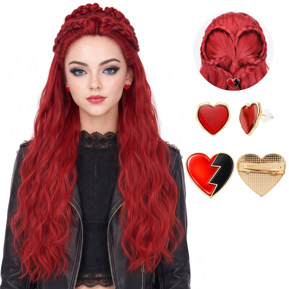 Sisu Couture's Long Blonde Curly Wig With Bangs Retro Country Diva - image 21