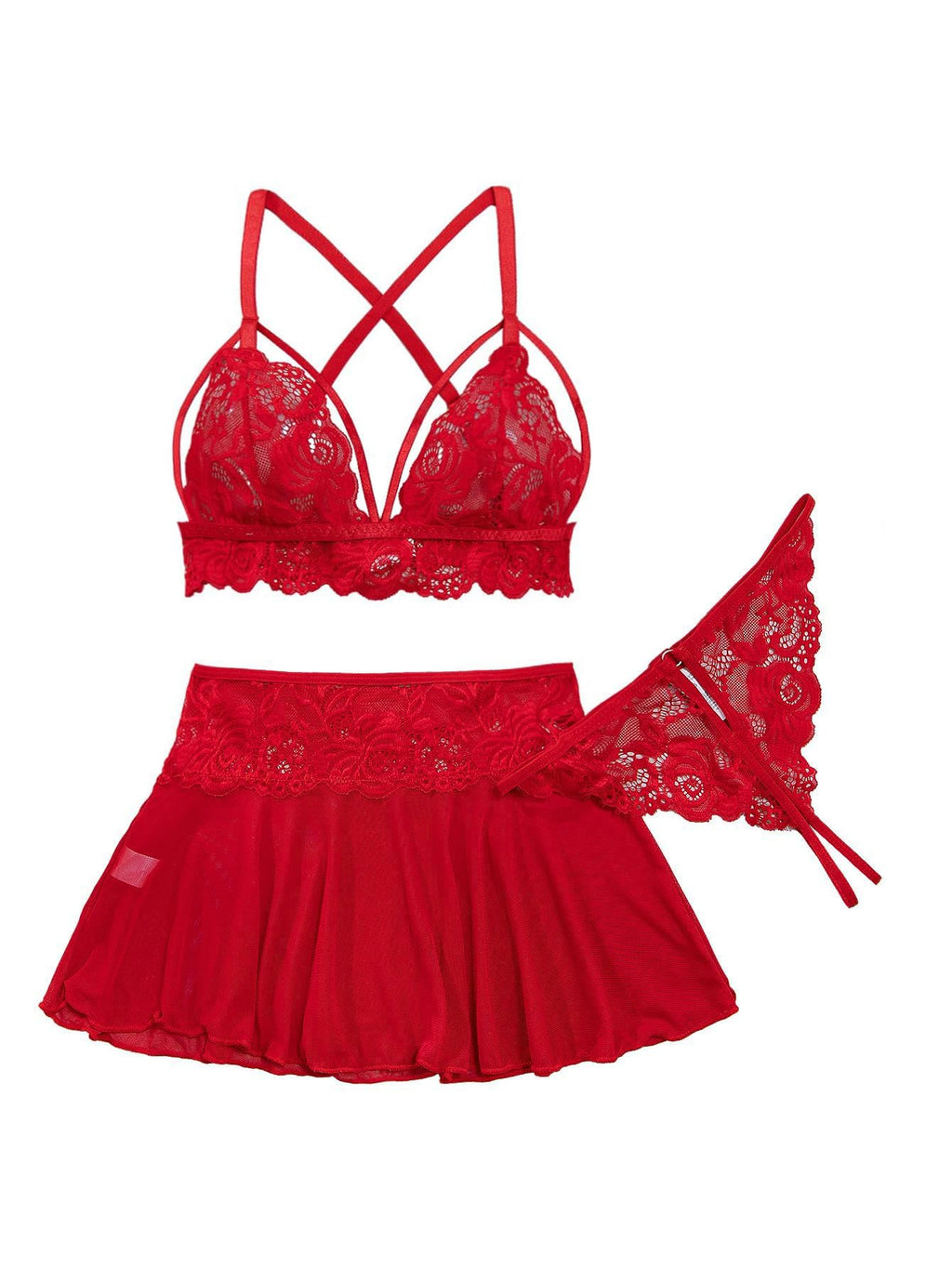 Sisu Couture's Sexy Lingerie Set 3 Piece Outfit Bra With Thong - image 17