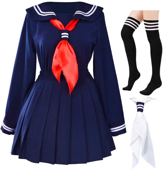 Sisu Couture's Classic Japanese School Girls Sailor Dress Shirts Uniform Anime - image 1