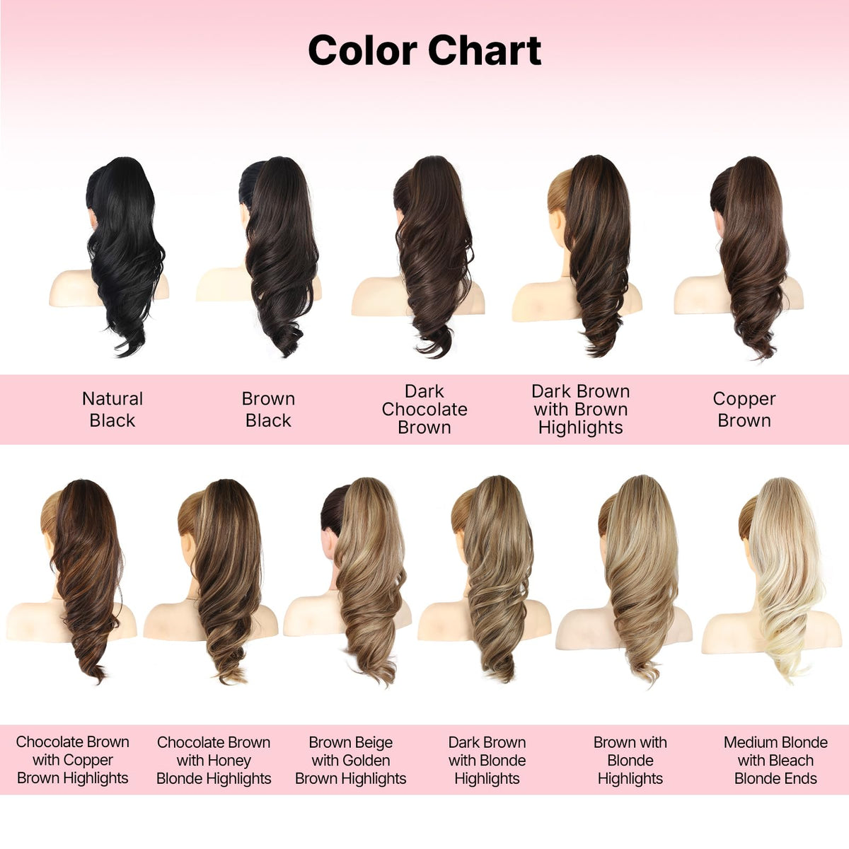 Sisu Couture's 18" Pony Tails Hair Extensions Clip In Ponytail Hair - image 19