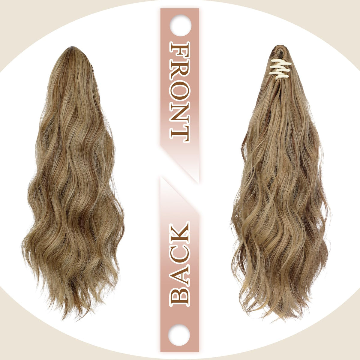 Sisu Couture's Felendy 16" Ponytail Extension Long Curly Wavy Ponytails Clip - image 14