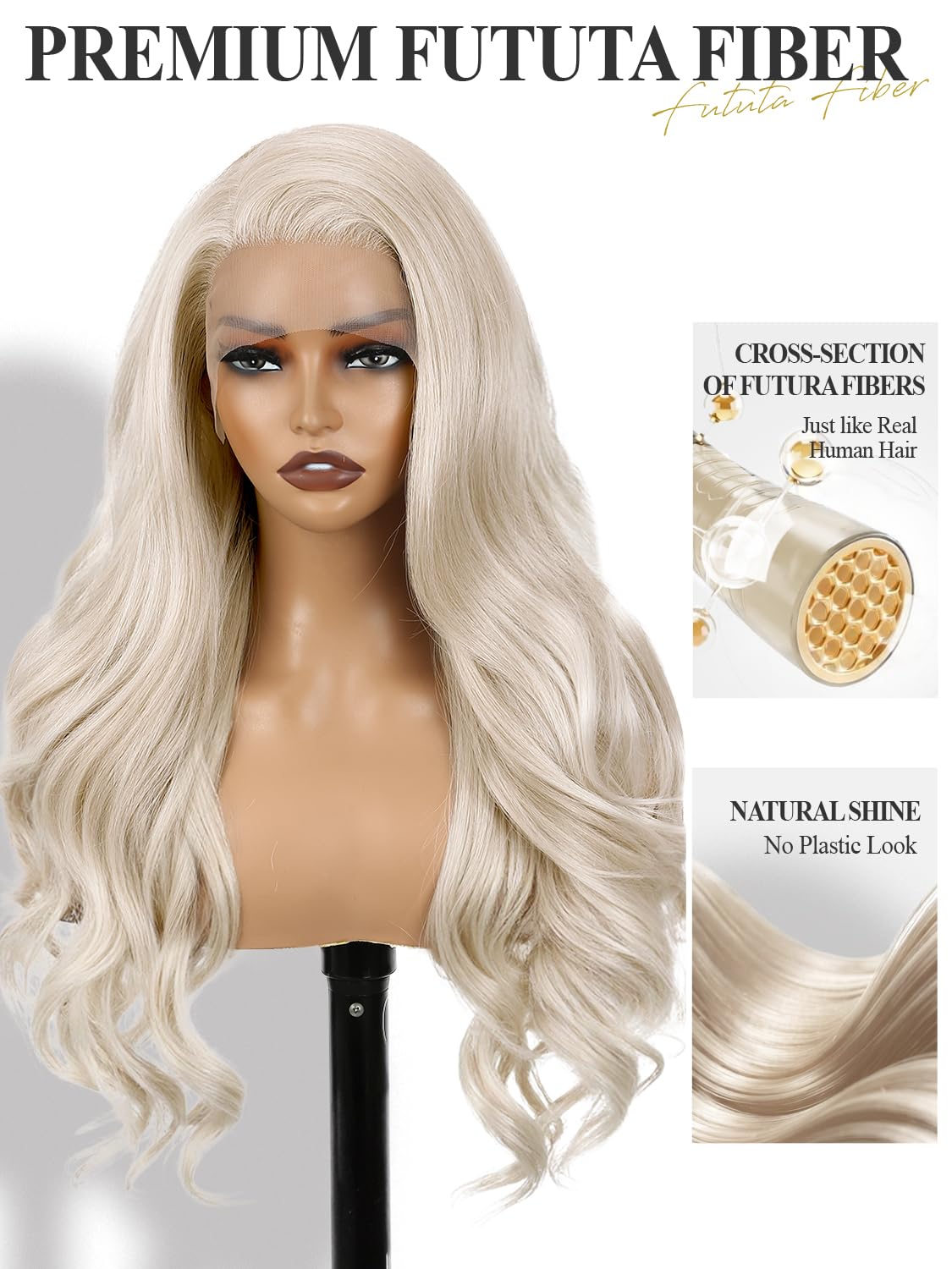 Sisu Couture's 13x6 Lace Front Wig Blonde Wavy Layered Wig Pre - image 4