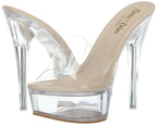 Sisu Couture's Chase & Chloe Clear Stiletto High Heel Platform Sandals - image 15