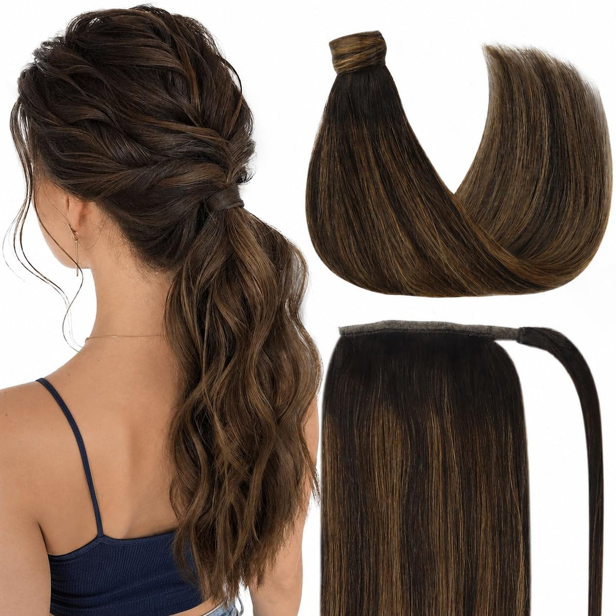 Sisu Couture's Ve Sunny Ponytail Hair Extensions Real Human Hair 80g - image 1