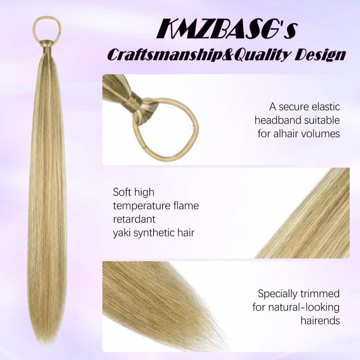 Sisu Couture's 26'' Double Ponytail Extension Set 2 Pcs Diy Braided - image 14
