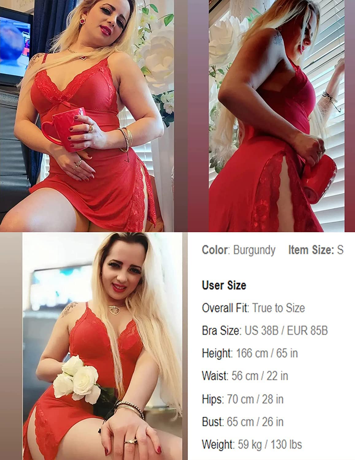 Sisu Couture's Avidlove Lingerie Sexy Nightwear Spaghetti Strap Nightgown Babydoll - image 19