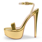 Sisu Couture's Merumote Platform Heels Sky High Heel Sandals - image 21