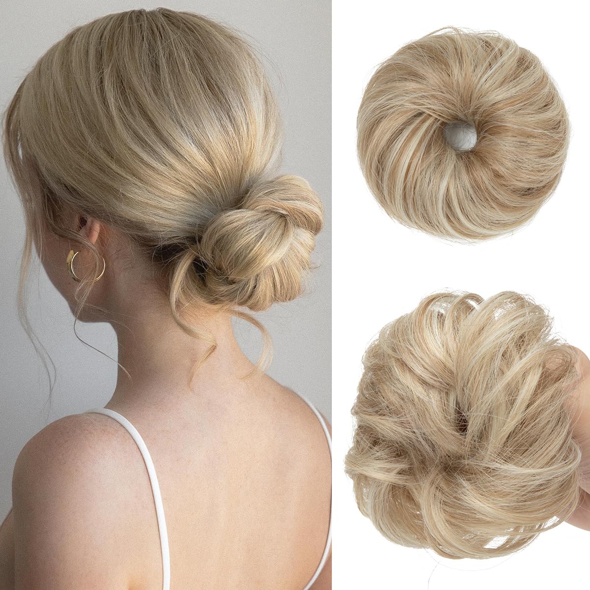 Sisu Couture's Cjl Hair 2pcs Small Cute Messy Bun Hair Piece - image 22