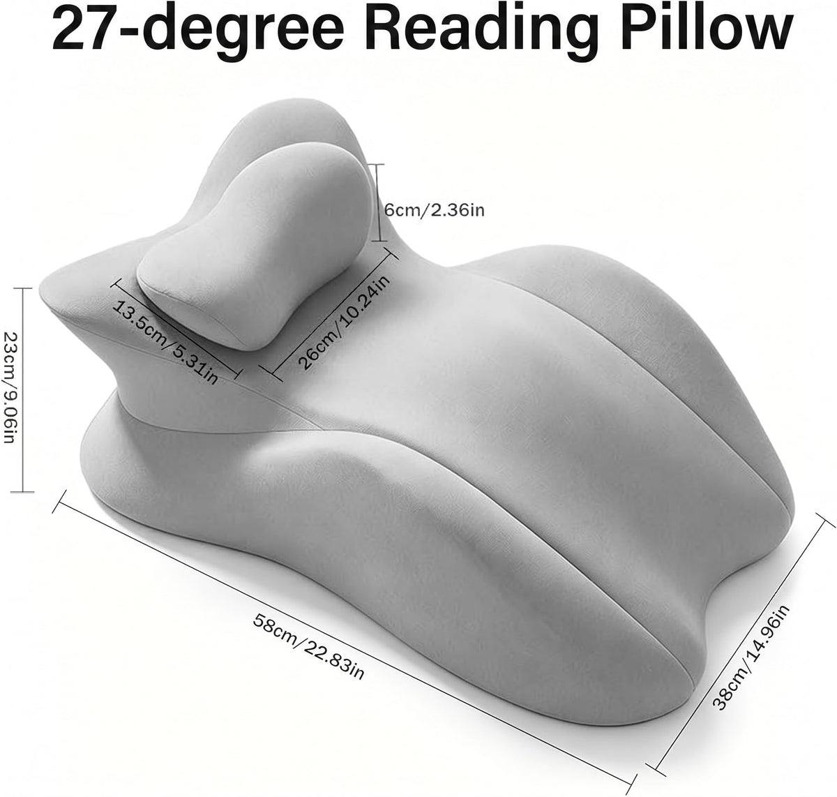 Sisu Couture's Cjc Ergonomic Memory Foam Wedge Pillow - image 13
