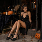 Sisu Couture's Platform High Heels Strappy Chunky Heels Sandals Open Toe - image 19