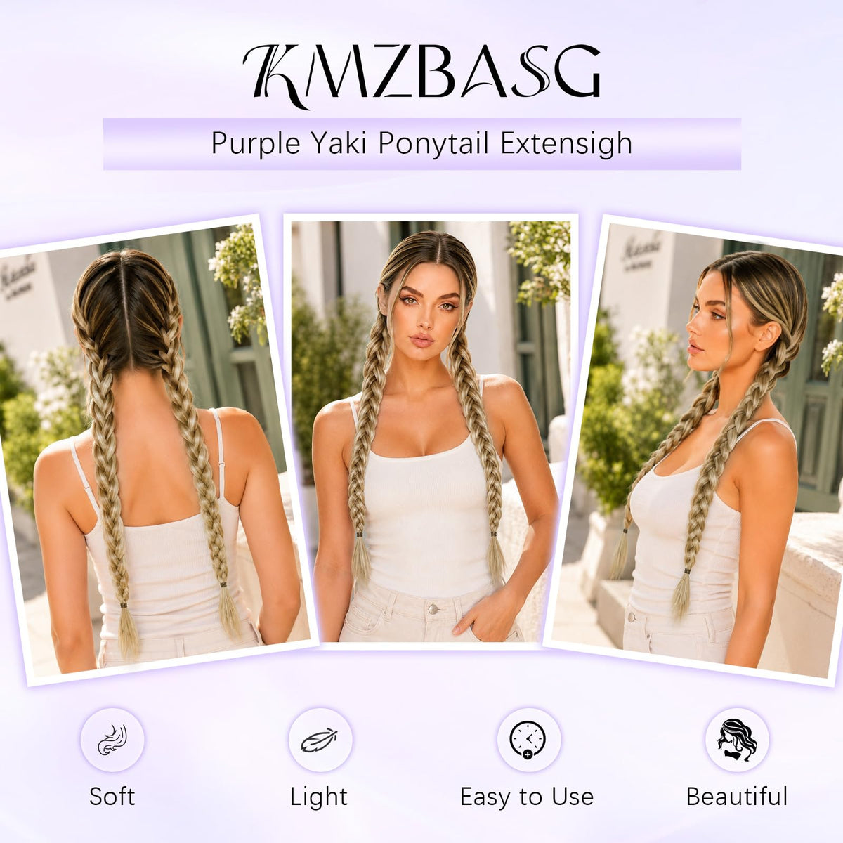 Sisu Couture's 26'' Double Ponytail Extension Set 2 Pcs Diy Braided - image 16