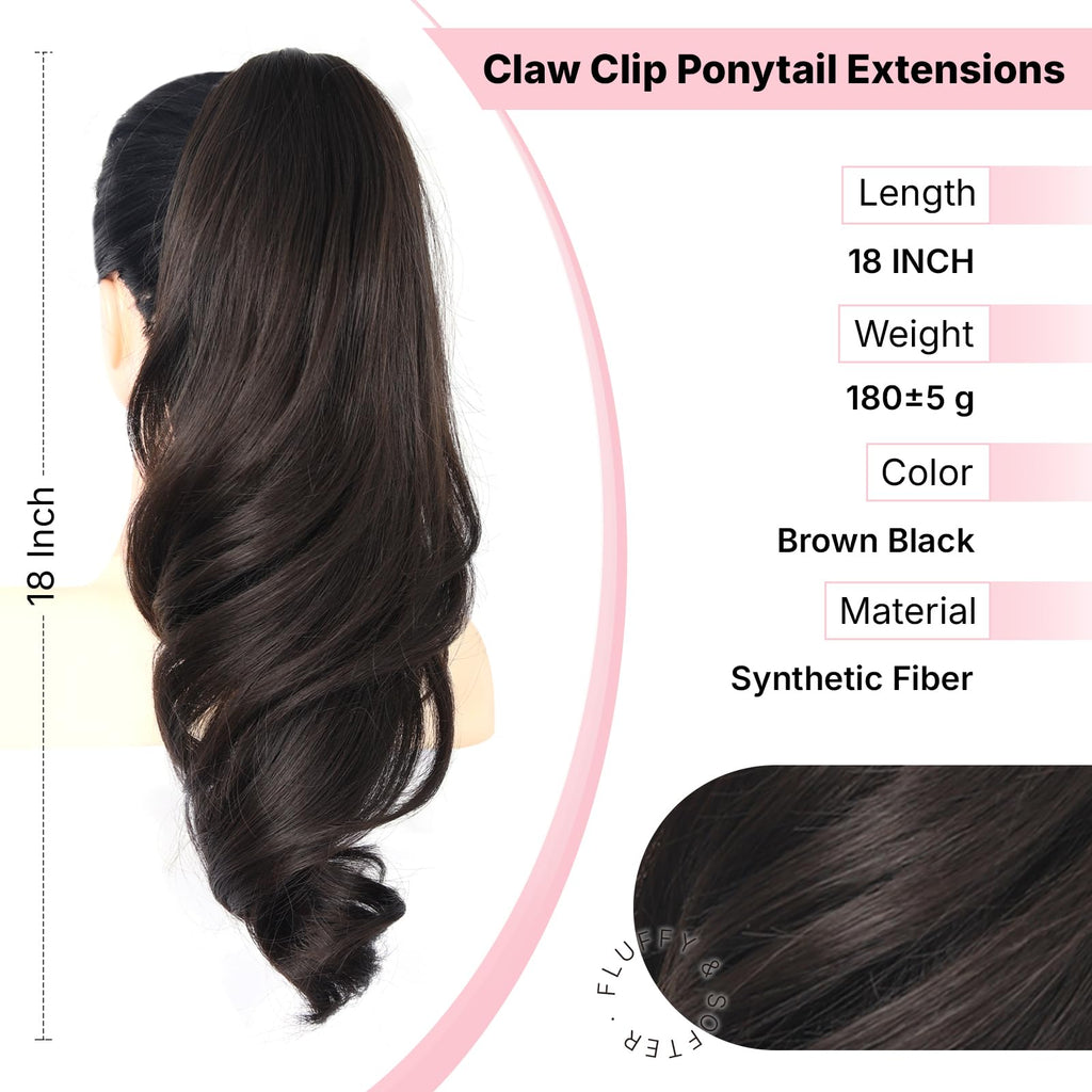Sisu Couture's 18" Pony Tails Hair Extensions Clip In Ponytail Hair - image 15
