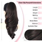 Sisu Couture's 18" Pony Tails Hair Extensions Clip In Ponytail Hair - image 15