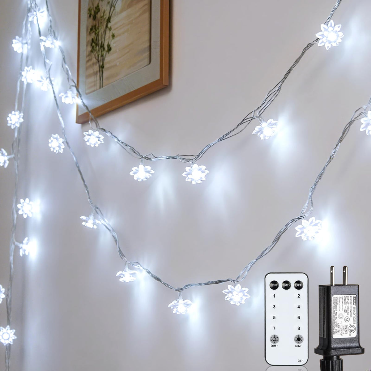 Sisu Couture's Jolymoly 59 Ft 100 Led Flower Fairy Lights With - image 16