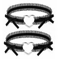 Sisu Couture's 2 Pcs Adjustable Heart Lace Thigh Garter - image 1
