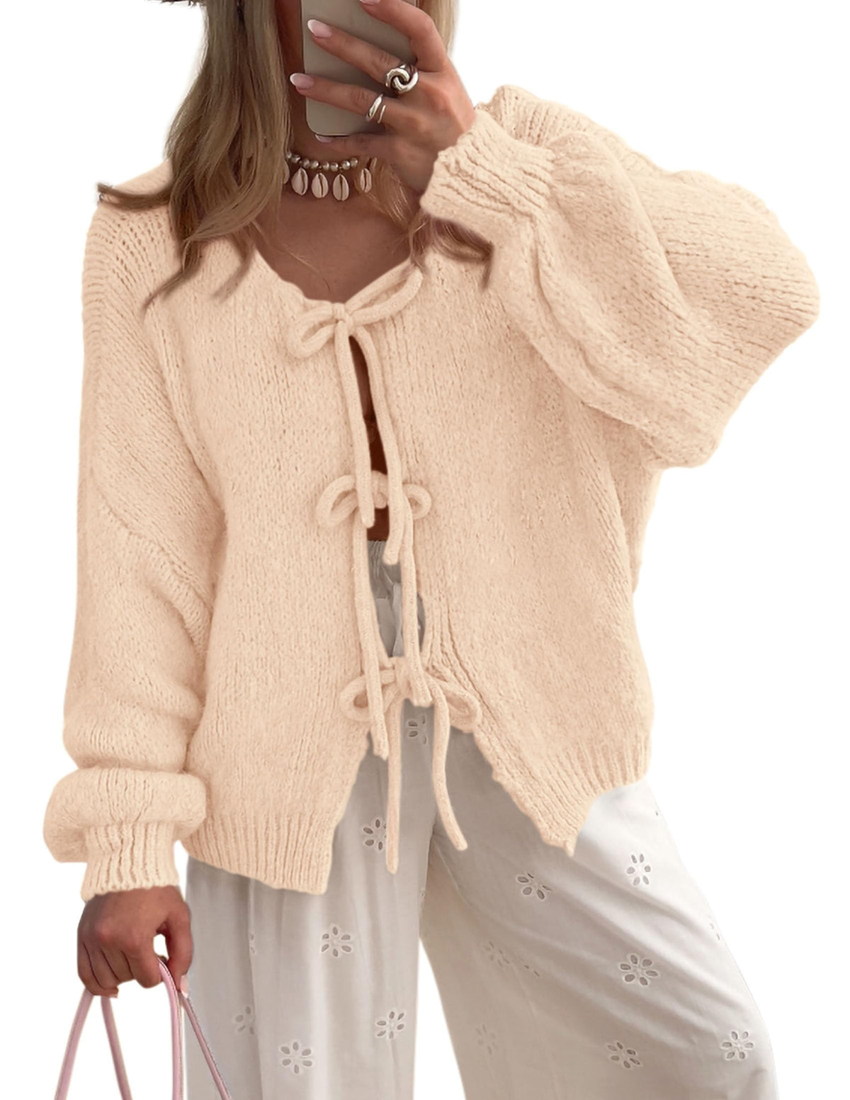 Sisu Couture's Prettygarden Tie Front Bow Cardigan Sweaters - image 11