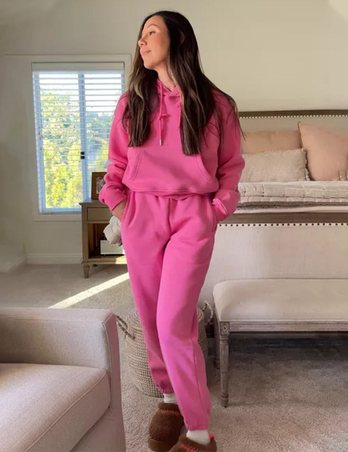 Sisu Couture's Flygo Fleece 2 Piece Outfits Fall Crop Pullover Jogger - image 15