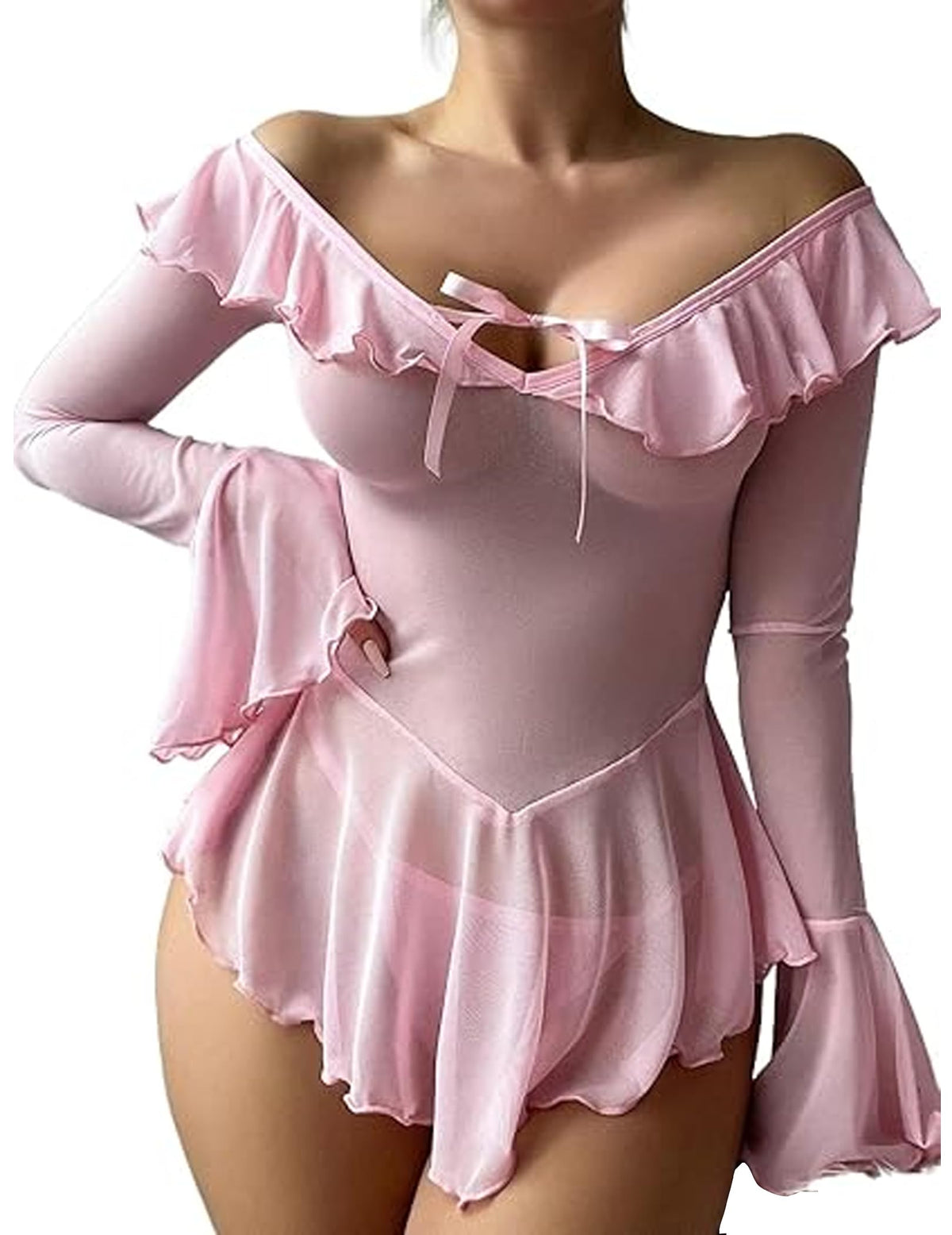 Sisu Couture's Avidlove Sexy Lingerie Babydoll Rave Ruffle Dress Outfits XS - image 14