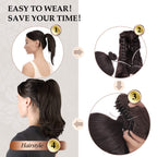 Sisu Couture's Sofeiyan 13" Ponytail Extension Long Curly Ponytail Clip in - image 15