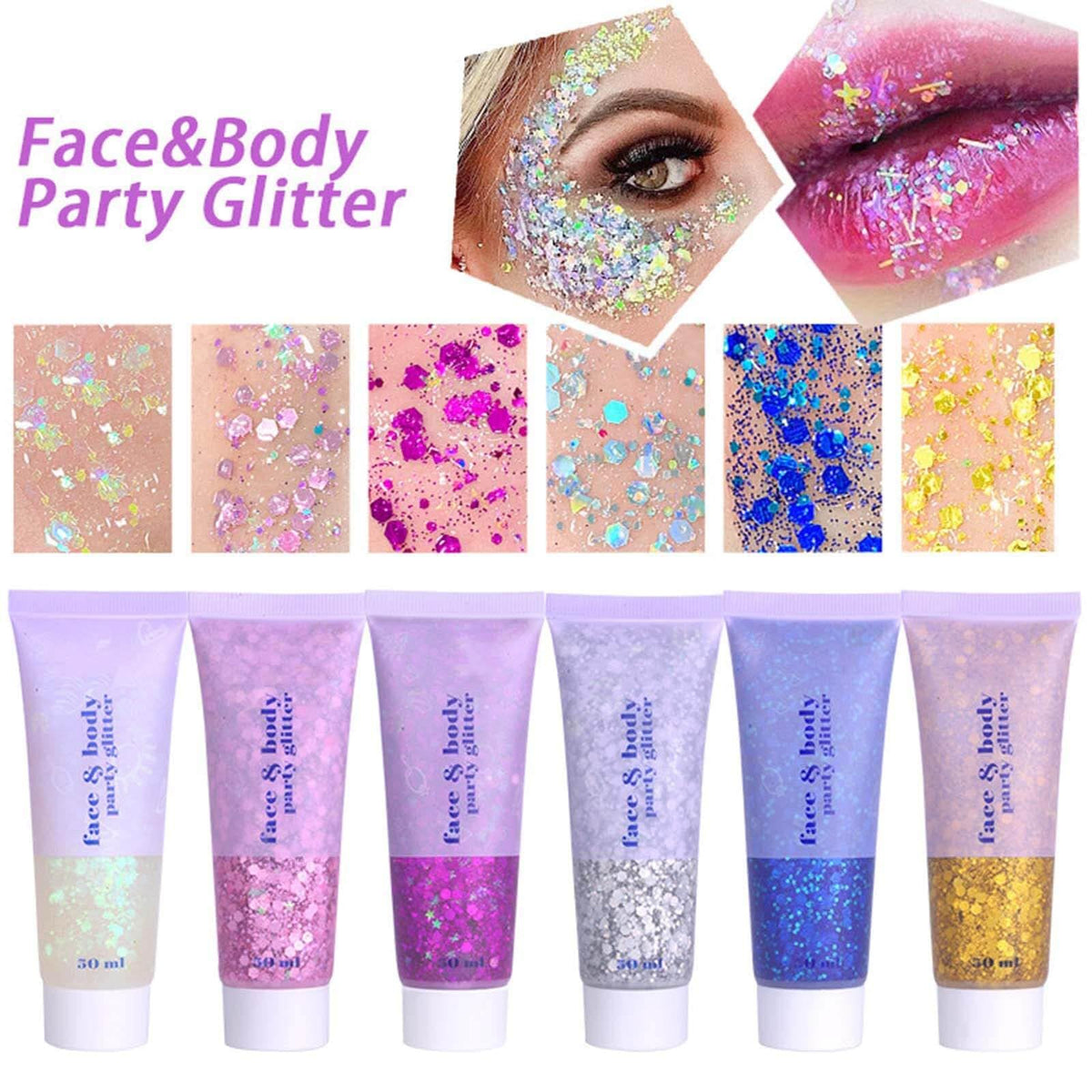 Sisu Couture's Meicoly Clear White Face Body Glitter Gel - image 20
