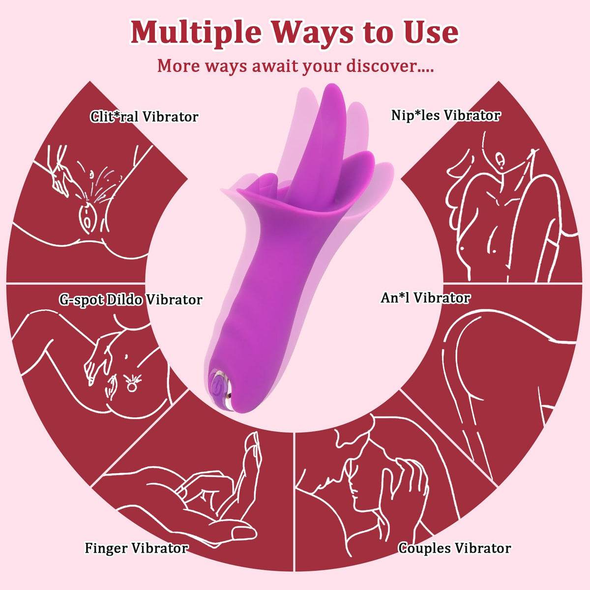 Sisu Couture's Sex Toys Tongue Clitoris Licking Vibrator For G - image 16