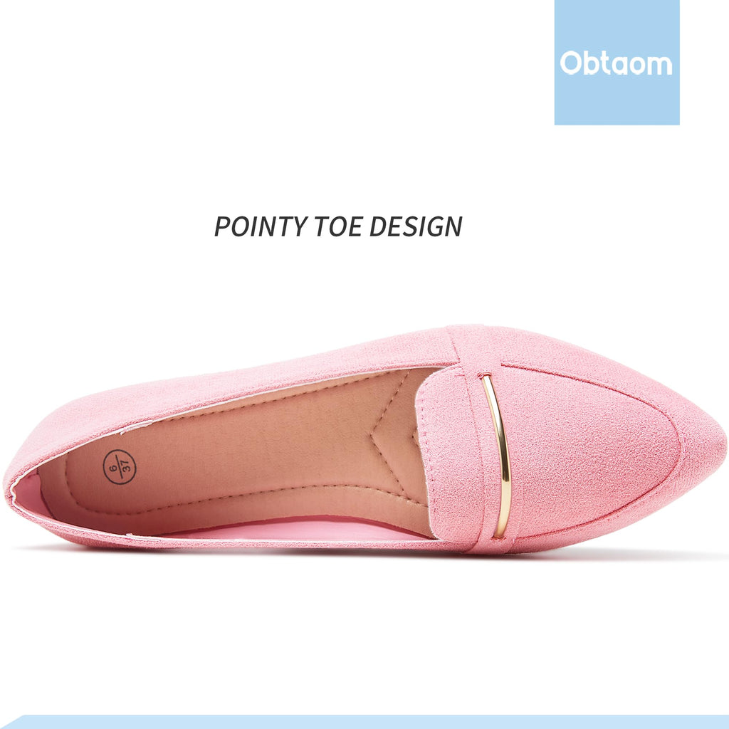 Sisu Couture's Obtaom Pointy Toe Loafer Flat Comfortable Faux Suede Work - image 17