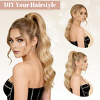 Sisu Couture's Felendy 16" Ponytail Extension Long Curly Wavy Ponytails Clip - image 18