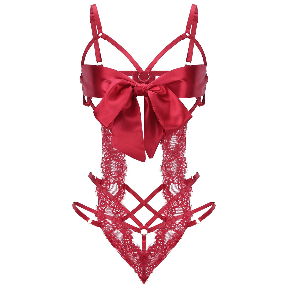 Sisu Couture's Lingerie Set Unwrap Me Bow Tie Lingerie Lace Smooth - image 1