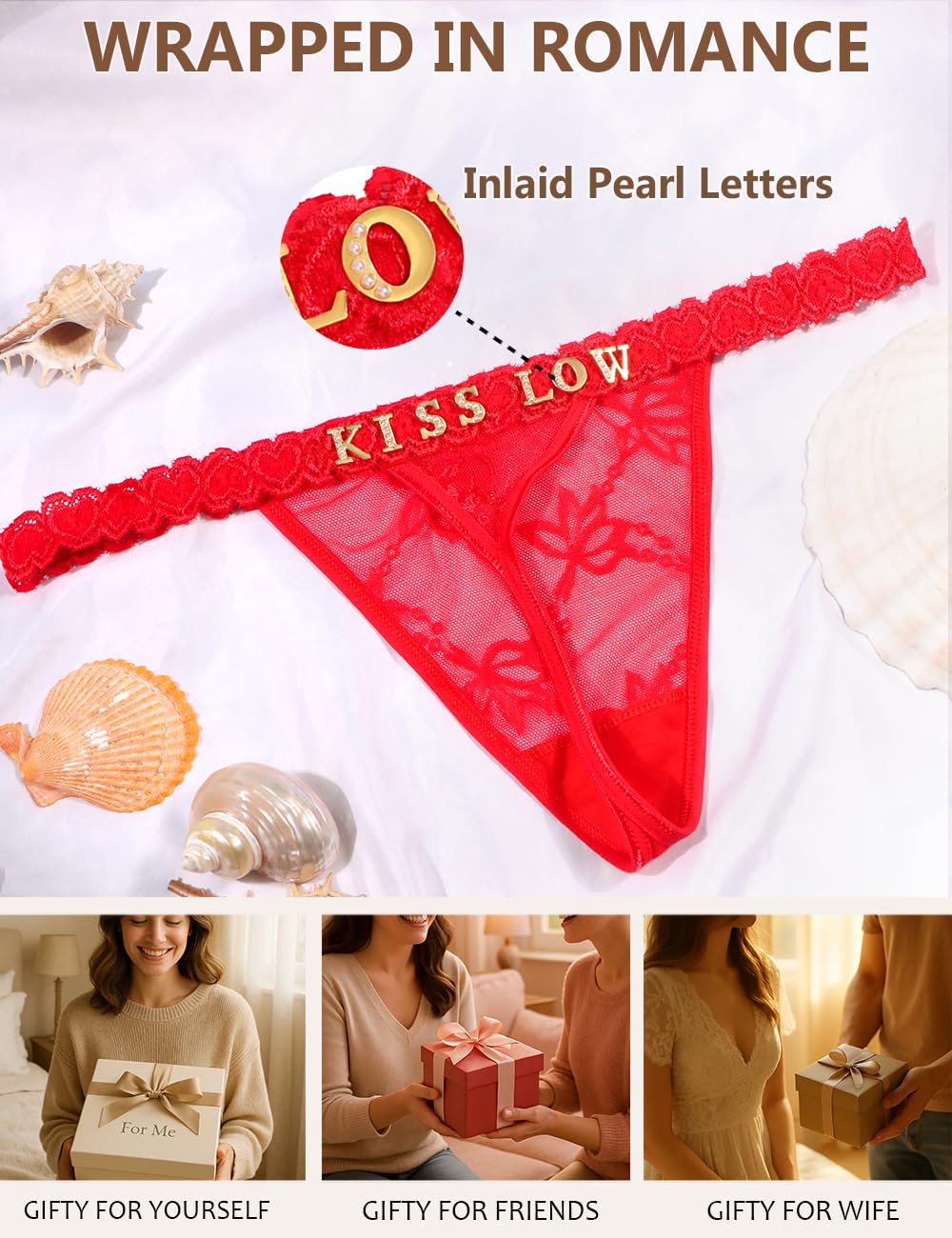Sisu Couture's Sexy Underwear Lace Panties Sexy Thong With Funny Rhinestone - image 22