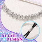 Sisu Couture's Rhinestone Thigh Garter Silver Thigh Chain Jewelry - image 12