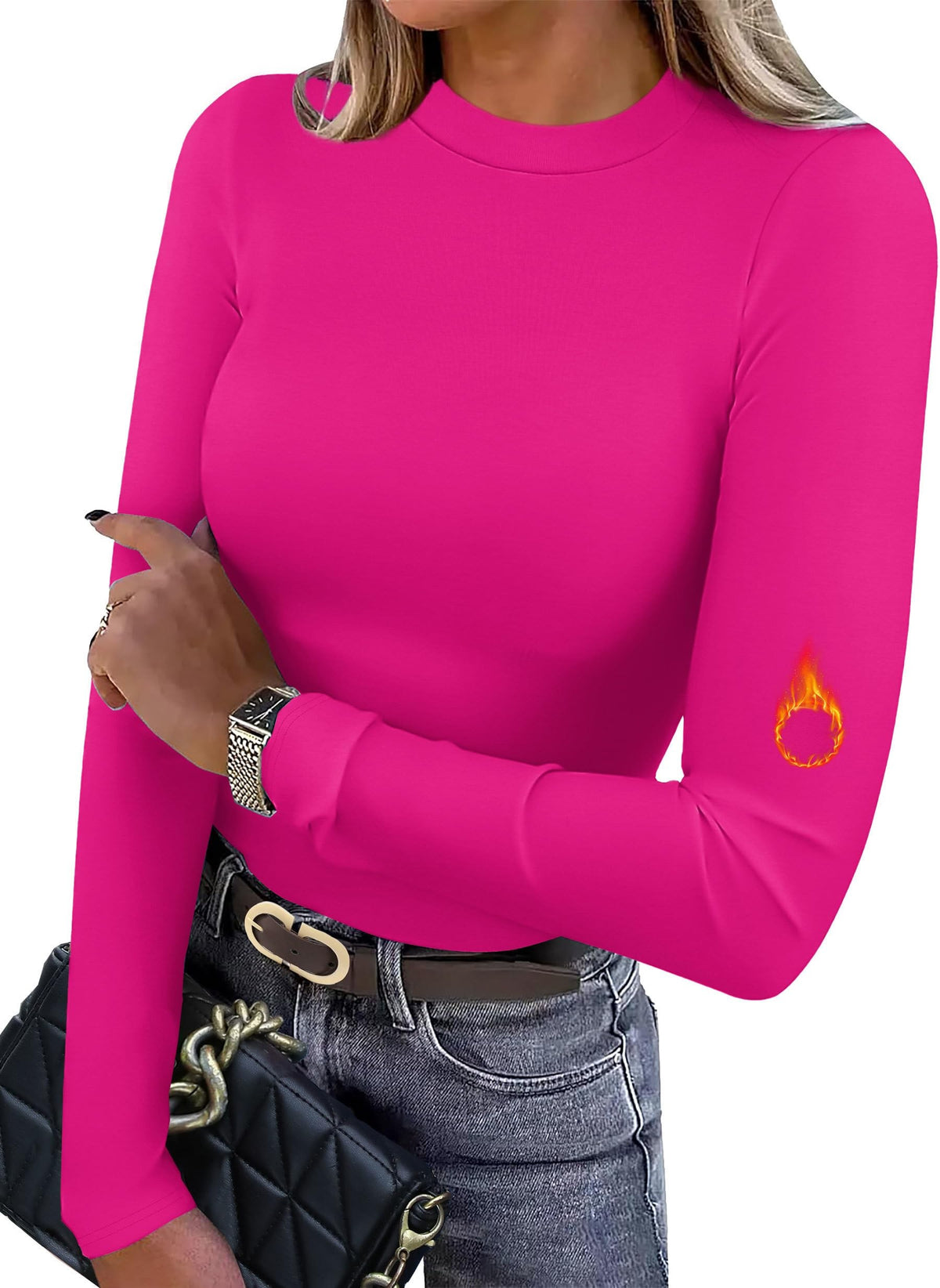 Sisu Couture's Cozy Mock Neck Thermal Top for Chic Layering - image 2
