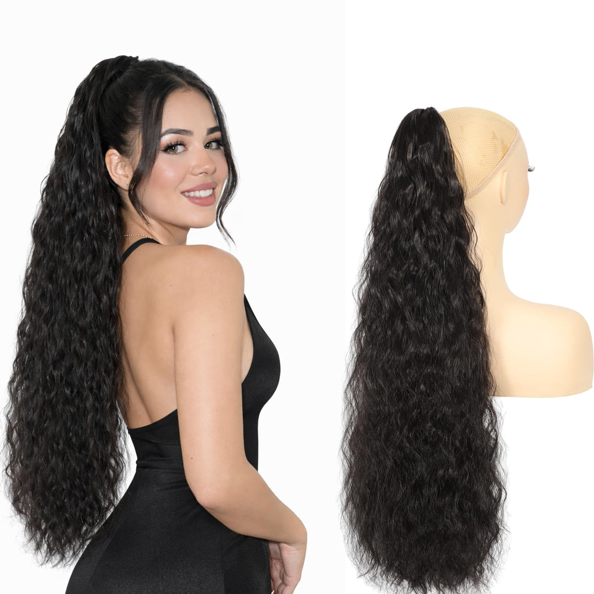 Sisu Couture's Claw Clip Long Wavy Ponytail Extension - image 1