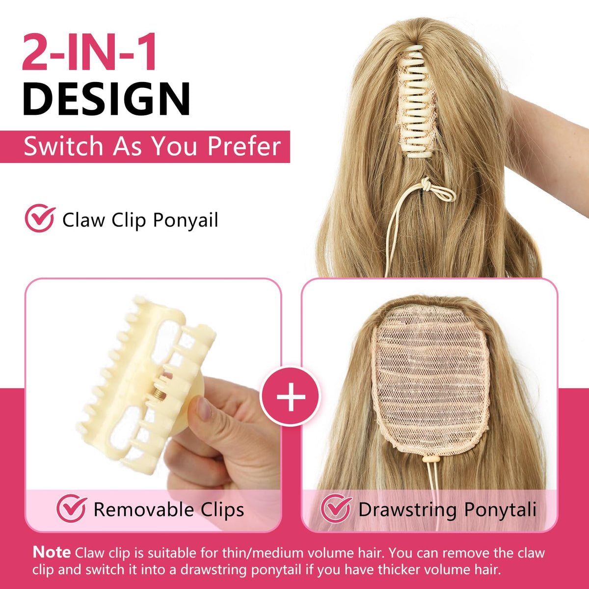 Sisu Couture's 24''long Wavy Ponytail Extension - image 13
