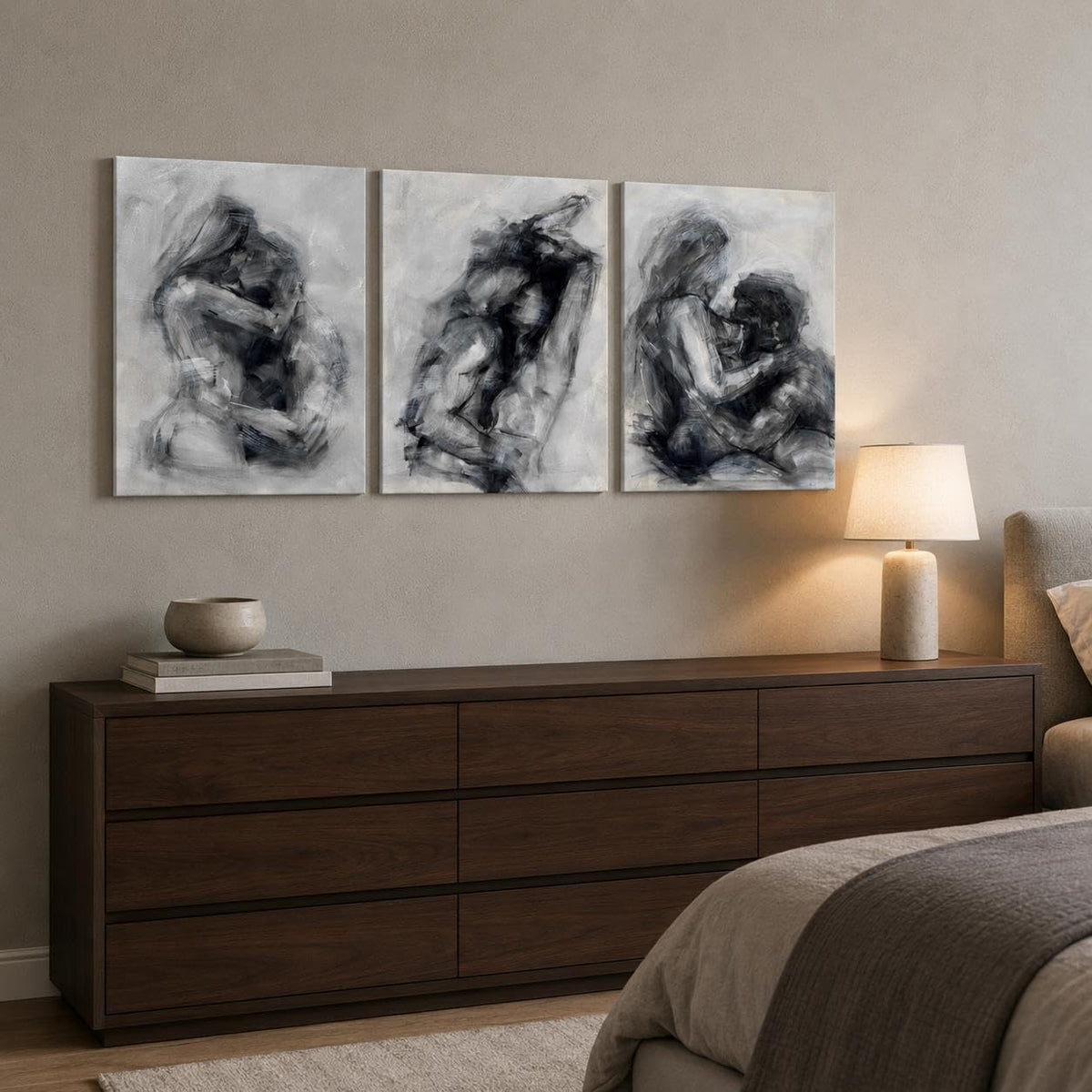 Sisu Couture's 3 Pieces Black And White Sexy Wall Art Sexy - image 15