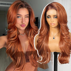 Sisu Couture's Kome Brown Layered Wave 13x4 Synthetic Lace Front Wig - image 21