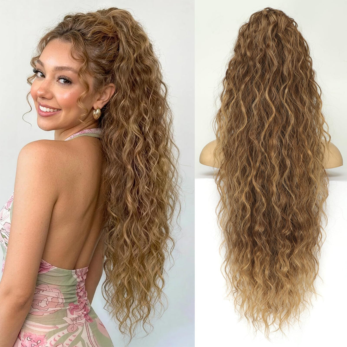 Sisu Couture's Long Curly Drawstring Ponytail Hair Extension - image 24