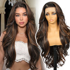 Sisu Couture's Kome Brown Layered Wave 13x4 Synthetic Lace Front Wig - image 11