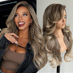 Sisu Couture's Kome Brown Layered Wave 13x4 Synthetic Lace Front Wig - image 24
