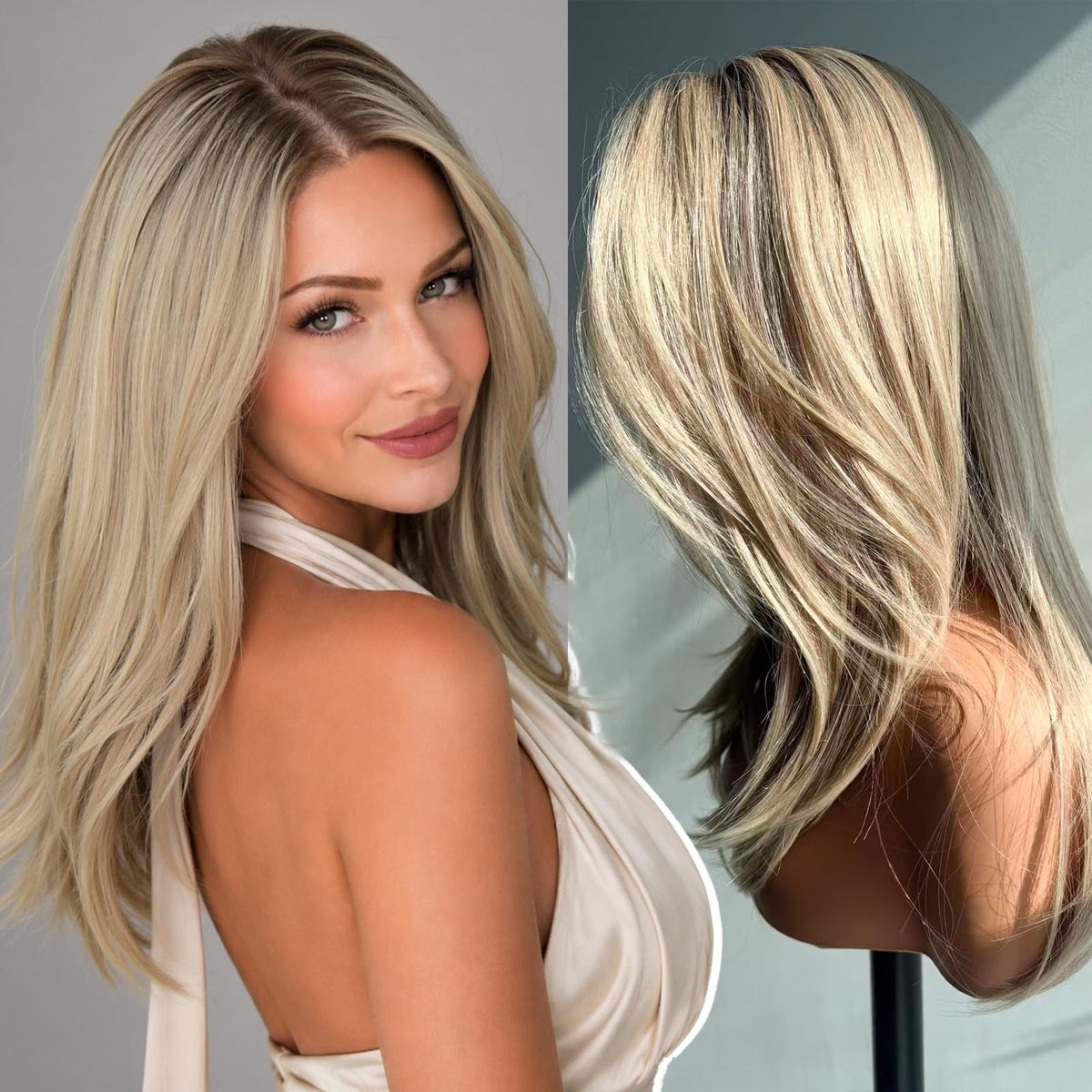 Sisu Couture's Kome Blonde Layered Straight 13x4 Synthetic Lace Front Wig - image 19