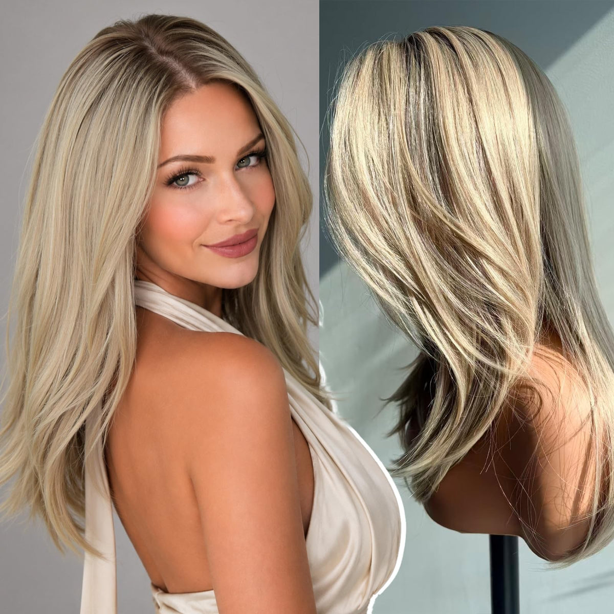 Sisu Couture's Kome Blonde Layered Straight 13x4 Synthetic Lace Front Wig - image 8