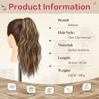 Sisu Couture's Sofeiyan Ponytail Extension 16" Curly Wavy Claw Clip Ponytail - image 16